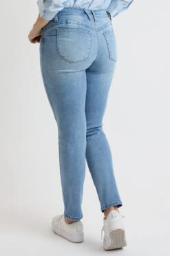 Women's High Rise Curve Confidence WannaBettaButt Straight Leg Jeans -Wana Fashion Shop WP024175 35C 3