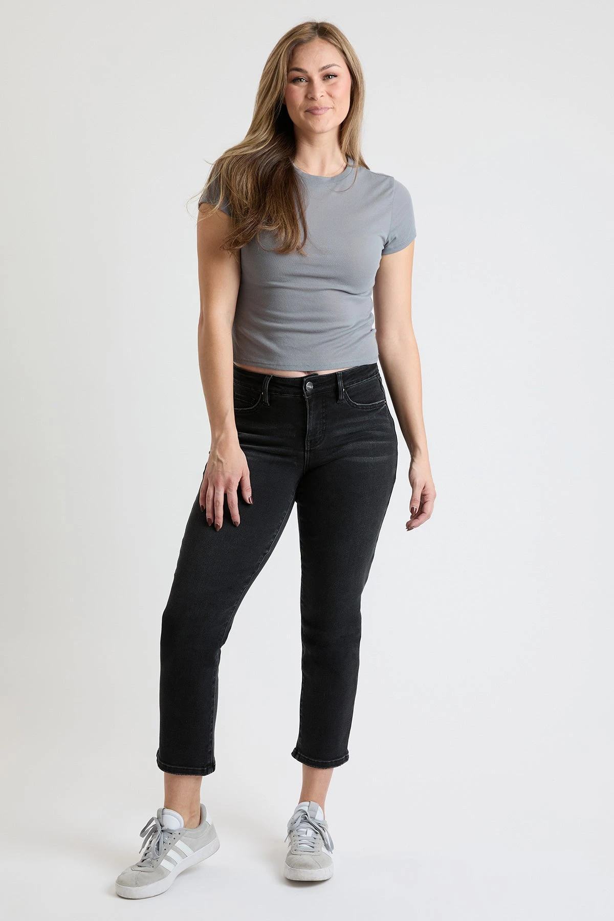 Women's Premium Stretch Cropped Slim Straight Jeans 22 Women's Premium Stretch Cropped Slim Straight Jeans - Image 20