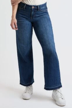 Women's High Rise Wide Leg Jeans With Raw Hem -Wana Fashion Shop WP031899 08N 1 629b8a21 3b7e 4131 9bda c525a53e8542