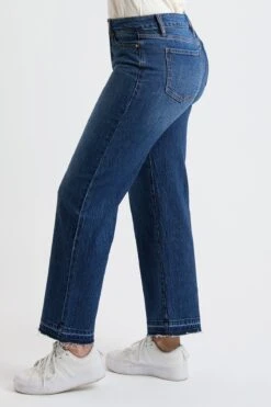 Women's High Rise Wide Leg Jeans With Raw Hem -Wana Fashion Shop WP031899 08N 2 ed1bb3a6 f5de 4b54 838c 1dc48fd03b00