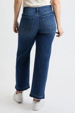 Women's High Rise Wide Leg Jeans With Raw Hem -Wana Fashion Shop WP031899 08N 3 1ac1a8ed 5252 4a46 87df 725b41ce9fca