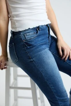 Women's Premium Stretch Cropped Mega Cuff Jeans -Wana Fashion Shop WP036260 108N 6 746b7780 24ed 4326 ab5c 611a6a7cae3b