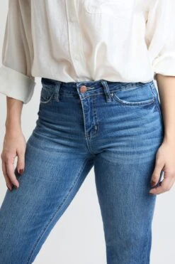 Women's High Rise Straight Leg Jeans With Tummy Control -Wana Fashion Shop WP038299 108M 5 8be33356 5bb4 4d63 b299 de902df9c391