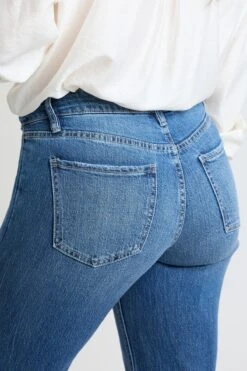 Women's High Rise Straight Leg Jeans With Tummy Control -Wana Fashion Shop WP038299 108M 6