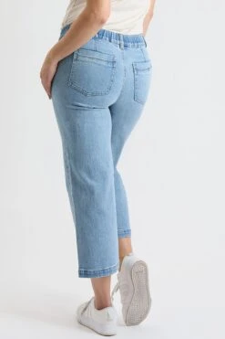 Women's High Rise Wide Leg Jeans With Elastic Back -Wana Fashion Shop WP038999 08L 4 0f6113e2 04ba 474f 8d4e 7feec8ef3918