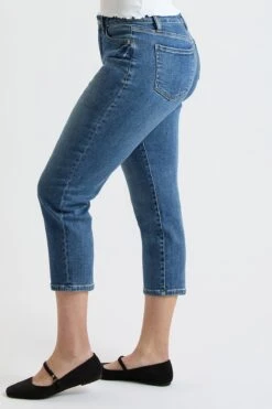 Women's High Rise Premium Stretch Cropped Slim Straight Leg -Wana Fashion Shop WP054560 35T 2 df4863f6 853b 4800 a33d a928c3cf2fc1