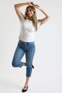 Women's High Rise Premium Stretch Cropped Slim Straight Leg -Wana Fashion Shop WP054560 35T 4 3d6f1025 5386 477a 95f8 bd43a3542c59