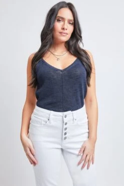 Women's Vintage High Rise Button Fly Skinny Ankle Jeans 26 Women's Vintage High Rise Button Fly Skinny Ankle Jeans -Wana Fashion Shop WP102170N K37 2