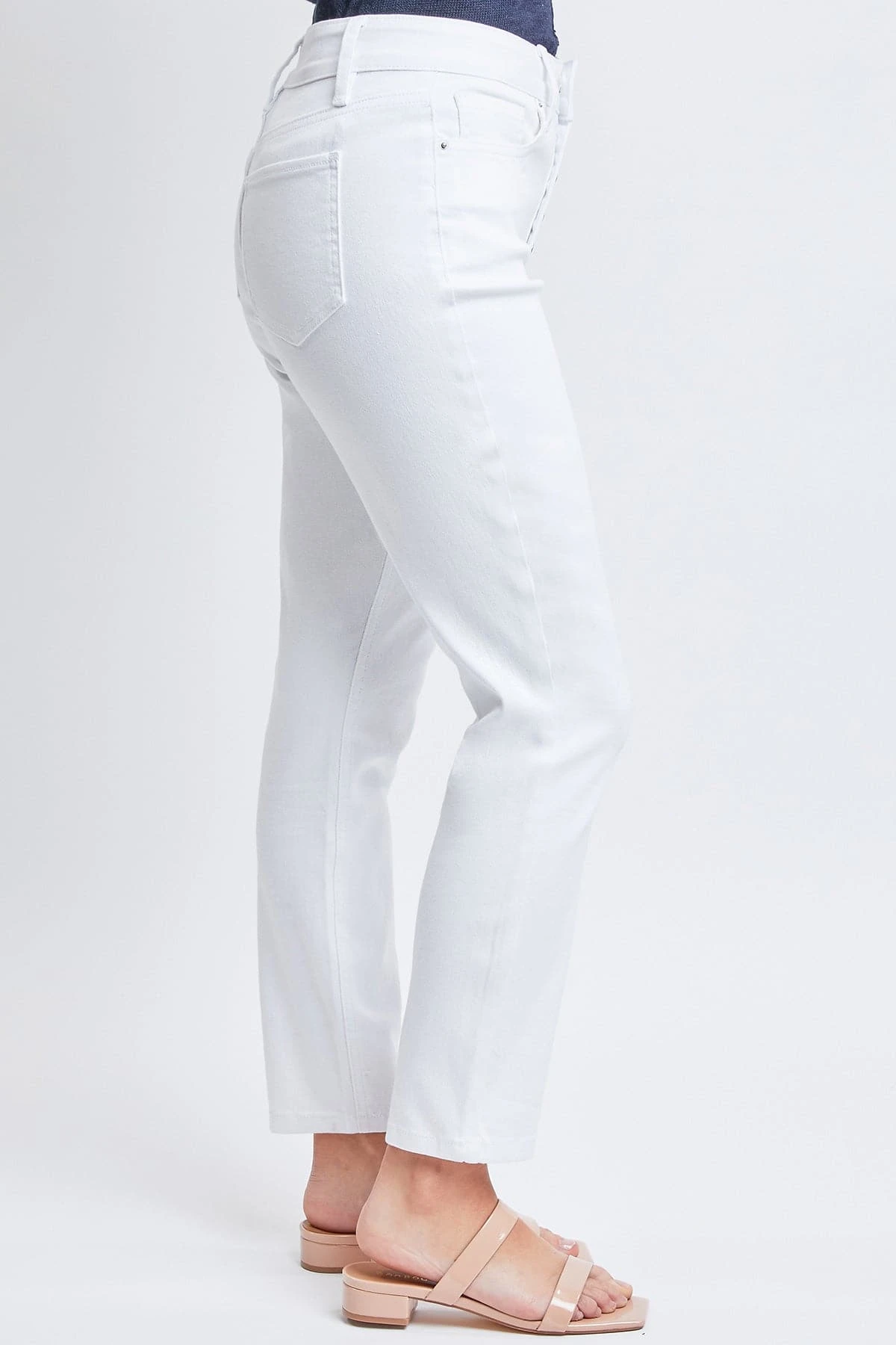 Women's Vintage High Rise Button Fly Skinny Ankle Jeans 5 Women's Vintage High Rise Button Fly Skinny Ankle Jeans - Image 3