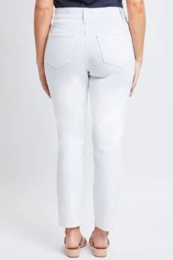 Women's Vintage High Rise Button Fly Skinny Ankle Jeans 25 Women's Vintage High Rise Button Fly Skinny Ankle Jeans -Wana Fashion Shop WP102170N K37 5