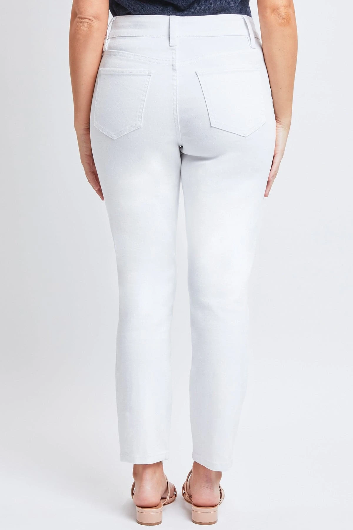 Women's Vintage High Rise Button Fly Skinny Ankle Jeans 6 Women's Vintage High Rise Button Fly Skinny Ankle Jeans - Image 4