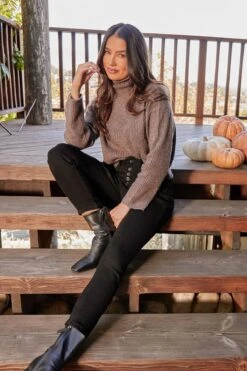 Women's Vintage High Rise Button Fly Skinny Ankle Jeans 36 Women's Vintage High Rise Button Fly Skinny Ankle Jeans -Wana Fashion Shop WP102170N W37 LS4