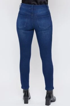 Women's Vintage High Rise Button Fly Skinny Ankle Jeans 30 Women's Vintage High Rise Button Fly Skinny Ankle Jeans -Wana Fashion Shop WP102170N S08 4