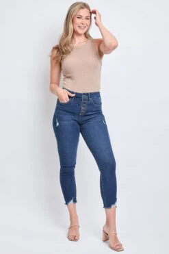 Women's Sustainable Curvy Fit Tummy Control Jean -Wana Fashion Shop WP113665N P2824 6