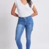 Women's Hyperdenim Mid Rise Skinny Cargo Jeans 1 Women's Hyperdenim Mid Rise Skinny Cargo Jeans -Wana Fashion Shop WP115887 M08 2