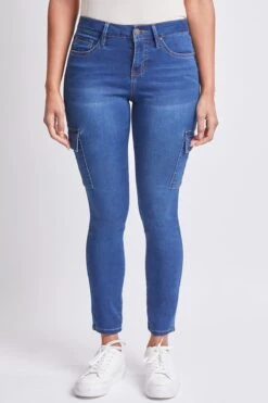 Women's Hyperdenim Mid Rise Skinny Cargo Jeans -Wana Fashion Shop WP115887 S08 2