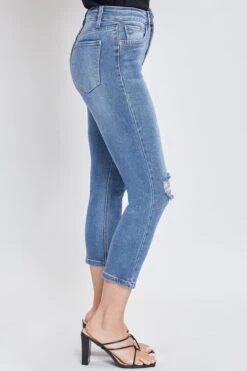 Women's Sustainable Vintage Straight Ankle Jeans -Wana Fashion Shop WP118070N 2754M 3