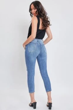 Women's Sustainable Vintage Straight Ankle Jeans -Wana Fashion Shop WP118070N 2754M 5