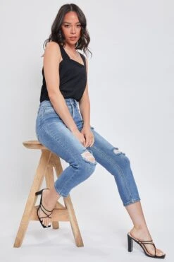 Women's Sustainable Vintage Straight Ankle Jeans -Wana Fashion Shop WP118070N 2754M 6