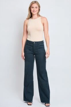 Women's High Rise Snip To Fit Wide Leg Pant 38 Women's High Rise Snip To Fit Wide Leg Pant -Wana Fashion Shop WP121471 BLBRY 1 3eccd2f0 9273 418f 9221 1e8e25b59b47