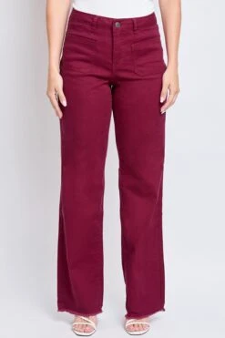 Women's High Rise Snip To Fit Wide Leg Pant 30 Women's High Rise Snip To Fit Wide Leg Pant -Wana Fashion Shop WP121471 DPMAG 1