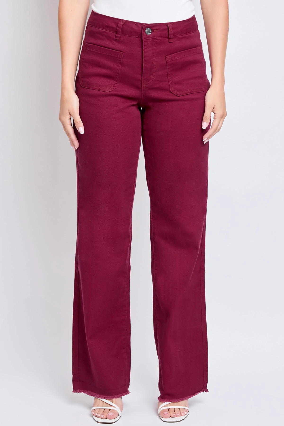 Women's High Rise Snip To Fit Wide Leg Pant 11 Women's High Rise Snip To Fit Wide Leg Pant - Image 9