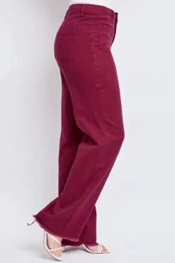 Women's High Rise Snip To Fit Wide Leg Pant 28 Women's High Rise Snip To Fit Wide Leg Pant -Wana Fashion Shop WP121471 DPMAG 3