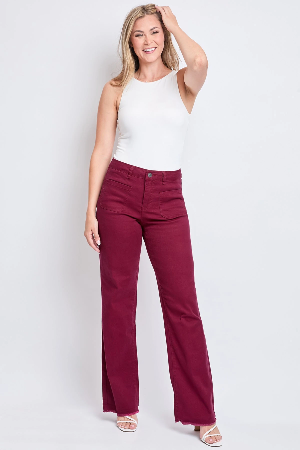 Women's High Rise Snip To Fit Wide Leg Pant 8 Women's High Rise Snip To Fit Wide Leg Pant - Image 6
