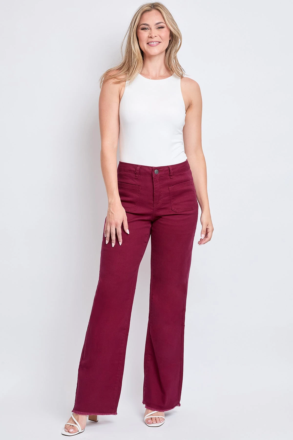 Women's High Rise Snip To Fit Wide Leg Pant 12 Women's High Rise Snip To Fit Wide Leg Pant - Image 10