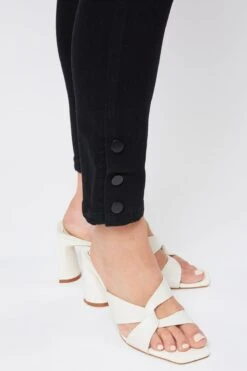 Women's Fashion First Mid Rise Ankle Jean With Side Snaps -Wana Fashion Shop WP130711 W37 3 67911914 5b81 48f0 93a4 4e51a61709bd