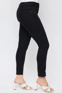 Women's Fashion First Mid Rise Ankle Jean With Side Snaps -Wana Fashion Shop WP130711 W37 4 0d8e594c cae2 45ff 8b43 37d6411a49e3