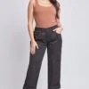 Women's Wide Cargo Pants With Roll Tab Hem