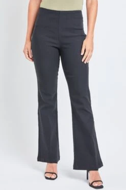 Women's Pull-On Comfort Stretch Bootcut Pant -Wana Fashion Shop WP141031 BLACK 2 Custom