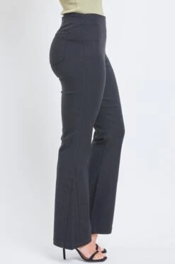 Women's Pull-On Comfort Stretch Bootcut Pant -Wana Fashion Shop WP141031 BLACK 3 Custom
