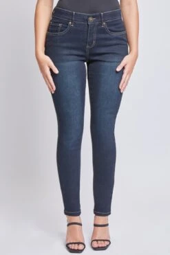Women's Elastic Waistband Skinny Jeans -Wana Fashion Shop WP147278 D08 5