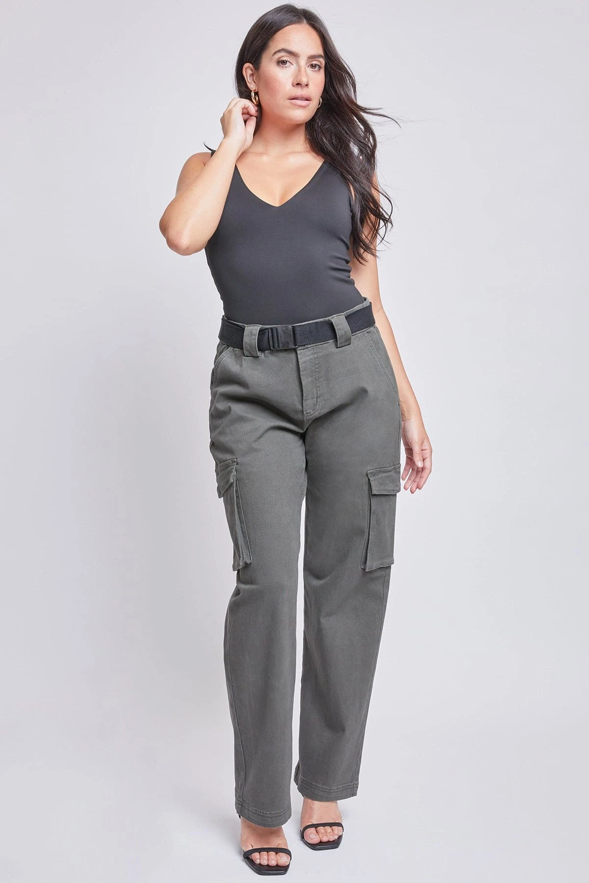 Women’s High Rise Belted Cargo Pants 11 Women’s High Rise Belted Cargo Pants - Image 9