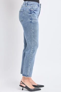 Women's High Rise Vintage Slim Straight Leg Jeans -Wana Fashion Shop WP179370N 349M 2