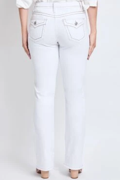 Women's High Rise Bootcut Faux Flap Pocket Jean -Wana Fashion Shop WP180050 K37 2