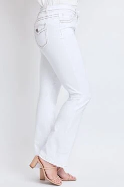 Women's High Rise Bootcut Faux Flap Pocket Jean -Wana Fashion Shop WP180050 K37 3