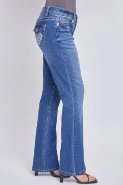 Women’s Mid-Rise Studded Cross Flap Pocket Bootcut Jean -Wana Fashion Shop WP180367 M2986 3 fff1cfae a329 44f3 9ee4 adf6c319436c