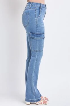 Women's High Rise Bootcut Cargo Jean -Wana Fashion Shop WP187850 M08 2 224680c7 72c3 4ba0 b5f6 0129017bda73