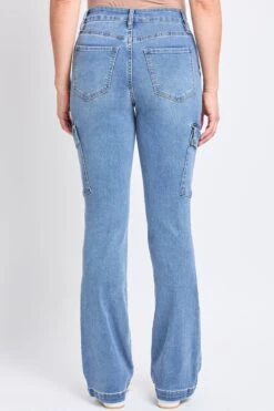 Women's High Rise Bootcut Cargo Jean -Wana Fashion Shop WP187850 M08 3 d2bd4f6f 194e 4bf4 8521 b383738a101f