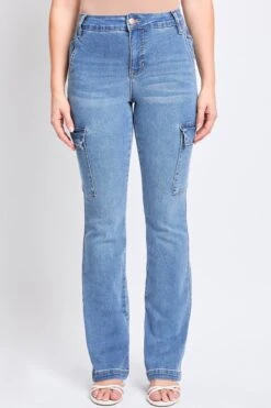 Women's High Rise Bootcut Cargo Jean -Wana Fashion Shop WP187850 M08 4 52dae2a0 82fe 4a69 be8c 1cf917dba1b5