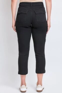 Women's High Rise Comfort Stretch Jean -Wana Fashion Shop WP190789N BLACK 2