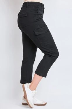 Women's High Rise Comfort Stretch Jean -Wana Fashion Shop WP190789N BLACK 3