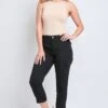 Women's High Rise Comfort Stretch Jean 2 Women's High Rise Comfort Stretch Jean -Wana Fashion Shop WP190789N BLACK 4