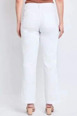 Women's High Rise Pork Chop Pocket Wide Leg Pant -Wana Fashion Shop WP211950 K37 2