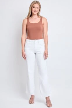 Women's High Rise Pork Chop Pocket Wide Leg Pant -Wana Fashion Shop WP211950 K37 4