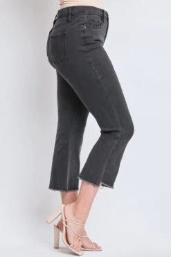 Women's Curvy Fit High Rise Hi-Lo Frayed Hem Jean 28 Women's Curvy Fit High Rise Hi-Lo Frayed Hem Jean -Wana Fashion Shop WP212150 36W 3