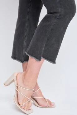 Women's Curvy Fit High Rise Hi-Lo Frayed Hem Jean 29 Women's Curvy Fit High Rise Hi-Lo Frayed Hem Jean -Wana Fashion Shop WP212150 36W 7